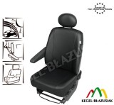 Husa auto scaun sofer microbuz imitatie piele pentru Citroen Jumper Fiat Ducato Iveco Daily Mercedes Sprinter Opel Movano Peugeot Boxer Renault Maste