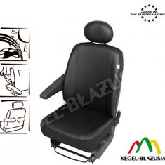 Husa auto scaun sofer microbuz imitatie piele DV1 L pentru Citroen Jumpy Fiat Scudo Ford Transit Mercedes Vito Opel Vivaro Kft Auto