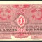 q482 UNGARIA AUSTRIA 1 KORONA COROANE 1916 fara supratipar VF text in limba romana