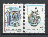 Ungaria 1985 Mi 3783/84 - Ziua marcii, ceramica, Nestampilat