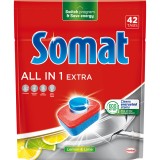Detergent pentru masina de spalat vase Somat All in one Extra, 42 spalari
