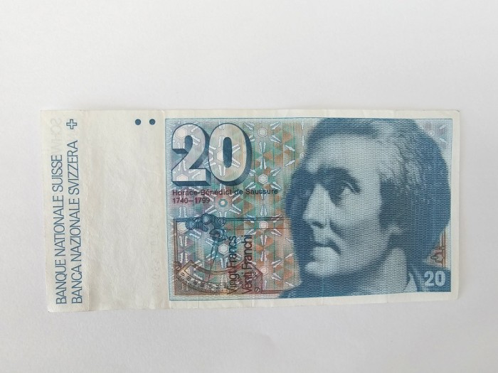Elvetia 20 Francs 1980