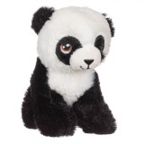 Animal de Plus, Panda, Așezat, Culoare Alb-Negru, Dimensiune 15 cm, Oem