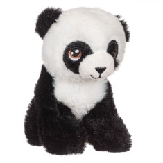 Animal de Plus, Panda, Așezat, Culoare Alb-Negru, Dimensiune 15 cm