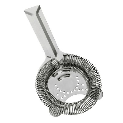 Barsieb &amp;amp; Cocktailsieb - Hawthorne Strainer PROFI, mit 2 Ohren - F&amp;uuml;r perfekte Cocktails &amp;amp; Drinks foto