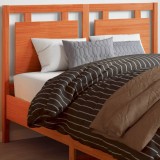 Gossi tablie de pat, maro ceruit, 135 cm, lemn masiv de pin