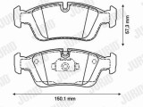JURID 571959JC Jurid White Low Dust set placute frana,frana disc
