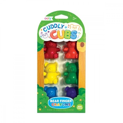 Creioane pentru degete Cuddly Cubs Bear - Set de 6 foto