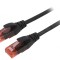 Patch Cord U/UTP Cat6 Negru 5m