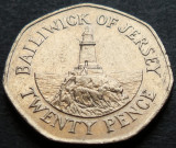 Moneda 20 PENCE - JERSEY, anul 2002 * cod 1089