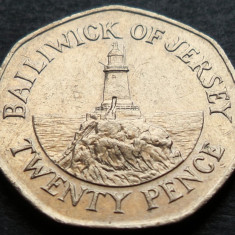 Moneda 20 PENCE - JERSEY, anul 2002 * cod 1089