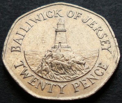 Moneda 20 PENCE - JERSEY, anul 2002 * cod 1089 foto