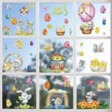 Set de 9 coli cu stickere pentru fereastra Jingyukj, PVC, multicolor