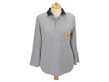 Bluză Polo Gri cu M&acirc;necă Lungă ESD XL