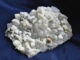 Specimen minerale - Calcita si pirita pe cuart (CV1)