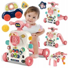 Premergator si antemergator multifunctional 5 in 1 WePro Store, mod trotineta, scuter, mers, centru de activitati si panou detasabil, tastatura muzica