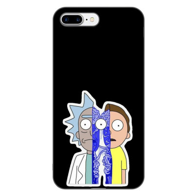 Husa compatibila cu Apple iPhone 7 Plus, iPhone 8 Plus Silicon Gel Tpu Model Rick And Morty Connecte foto