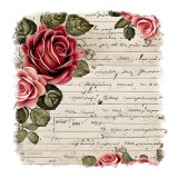 Cumpara ieftin Sticker decorativ Trandafiri, Rosu, 55 cm, 11063ST, Oem