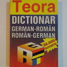 DICTIONAR GERMAN - ROMAN , ROMAN - GERMAN , 38.000 DE CUVINTE , IN PAGINILE 185 - 226 NOTIUNI DE GRAMATICA GERMANA de ALEXANDRU ROMAN , MIHAIL ISBASES