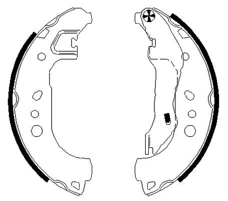 TEXTAR 91080100 Set saboti frana