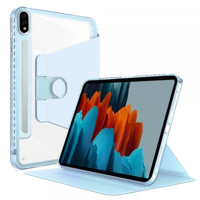 Husa pentru Samsung Galaxy Tab S8 / Tab S7 T875 / Tab S7 T870, Techsuit, Crystal Vision, Bleu foto