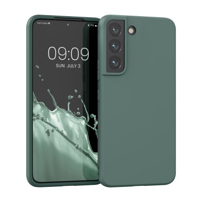 Husa Kwmobile pentru Samsung Galaxy S22, Silicon, Verde, 56758.171 foto
