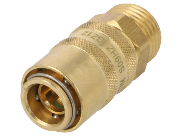 Conector rapid alamă cu supapă 15bar