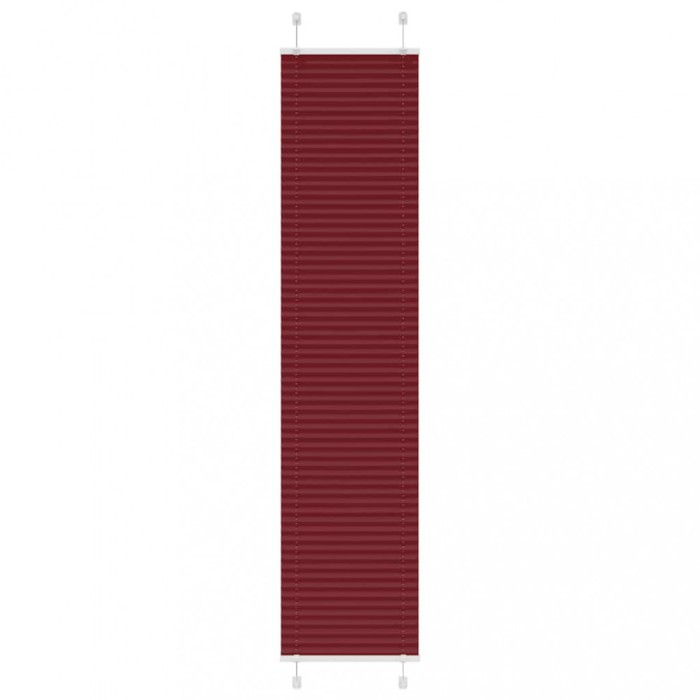 vidaXL Jaluză plisată Bordeaux Roșu 50x200 cm Lățime țesătură 49,4 cm