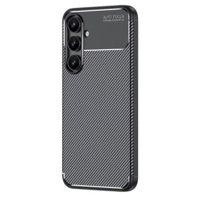 Husa Auto Focus Carbon ALC Mobile, Pentru Samsung Galaxy S24 FE, - Negru foto