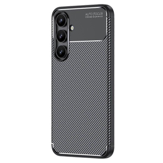 Husa Auto Focus Carbon ALC Mobile, Pentru Samsung Galaxy S24 FE, - Negru