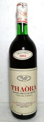 B 85 -vin ROS&amp;egrave; THAORA, ROSATO SECCO DA TAVOLA, recoltare 1984. CL 75, GR 12 foto