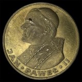 POLONIA 1000 ZLOTI 1982 , Ag 625/1000 , 14,5g [7] Papa Ioan Paul II, Europa, Argint