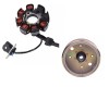 Magnetou Stator + Volanta Scuter Chinezesc Gy6 4T 49cc 50cc 80cc 8 Bobine 4 FIRE, TMMP