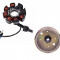 Magnetou Stator + Volanta Scuter Chinezesc Gy6 4T 49cc 50cc 80cc 8 Bobine 4 FIRE