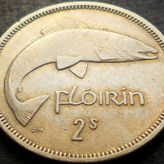 Moneda 2 SCHILLINGS / 1 FLORIN - IRLANDA, anul 1966 * cod 3359