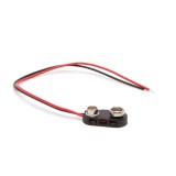 Conector baterie 9V ranforsat pe fir 15cm M N C 05316