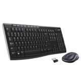 Cumpara ieftin Kit wireless tastatura + mouse Logitech MK270, layout UK, Negru