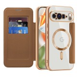 Husa Google Pixel 10 Pro XL Asteroid GSM SmartMag Book Case, maro