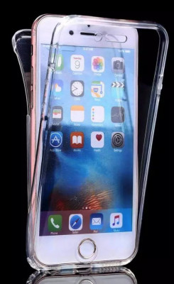 Husa iPhone SE 2020 360 Grade silicon fata TPU spate Transparenta foto
