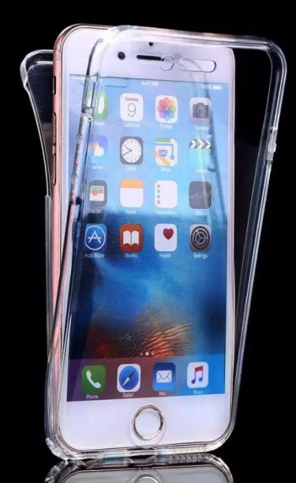 Husa iPhone SE 2020 360 Grade silicon fata TPU spate Transparenta