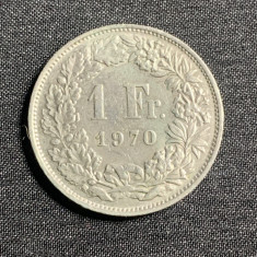 Moneda 1 franc 1970 Elvetia