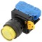 Comutator acţionat prin apăsare galben 22mm