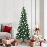 VidaXL Pom de Crăciun Artificial pentru Colț Verde 180 cm PVC și Metal 3397266