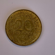 Moneda 20 CENTIMES - 20 CENTIMI - 1993 - Franta - KM 930 (99)