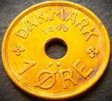 Cumpara ieftin Moneda istorica 1 ORE - DANEMARCA, anul 1940 * cod 4122, Europa