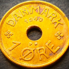 Moneda istorica 1 ORE - DANEMARCA, anul 1940 * cod 4122