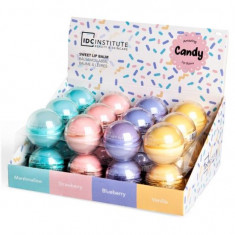 Set 24 bucati balsam de buze cu aroma Candy Egg IDC Institute 30133, 10 g