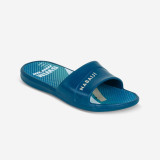 Papuci piscină SLAP 500 PRINT Swim Albastru Copii, Nabaiji