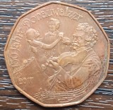 (M1826) MONEDA AUSTRIA - 5 EURO 2017, 150 ANI - VALSUL DUNARII, CUPRU, Europa