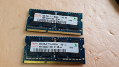 M-107.KIT Memorie Laptop HYNIX Sodimm PC3 DDR3 4 GB 1066 Mhz 2 x 2 GB foto
